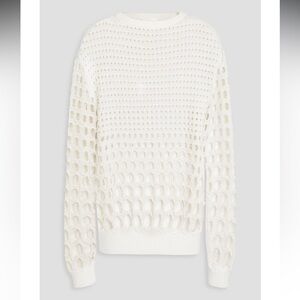 Chloé Women's Open-knit Silk Crewneck Sweater